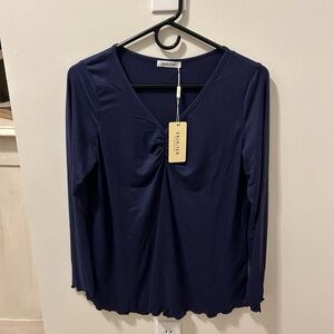 Navy Blue Women's Pajama Set